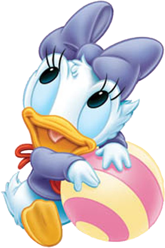 Daisy Duck Clip Art - Minnie's 1st Birthday Decorating Kit (360x517), Png Download