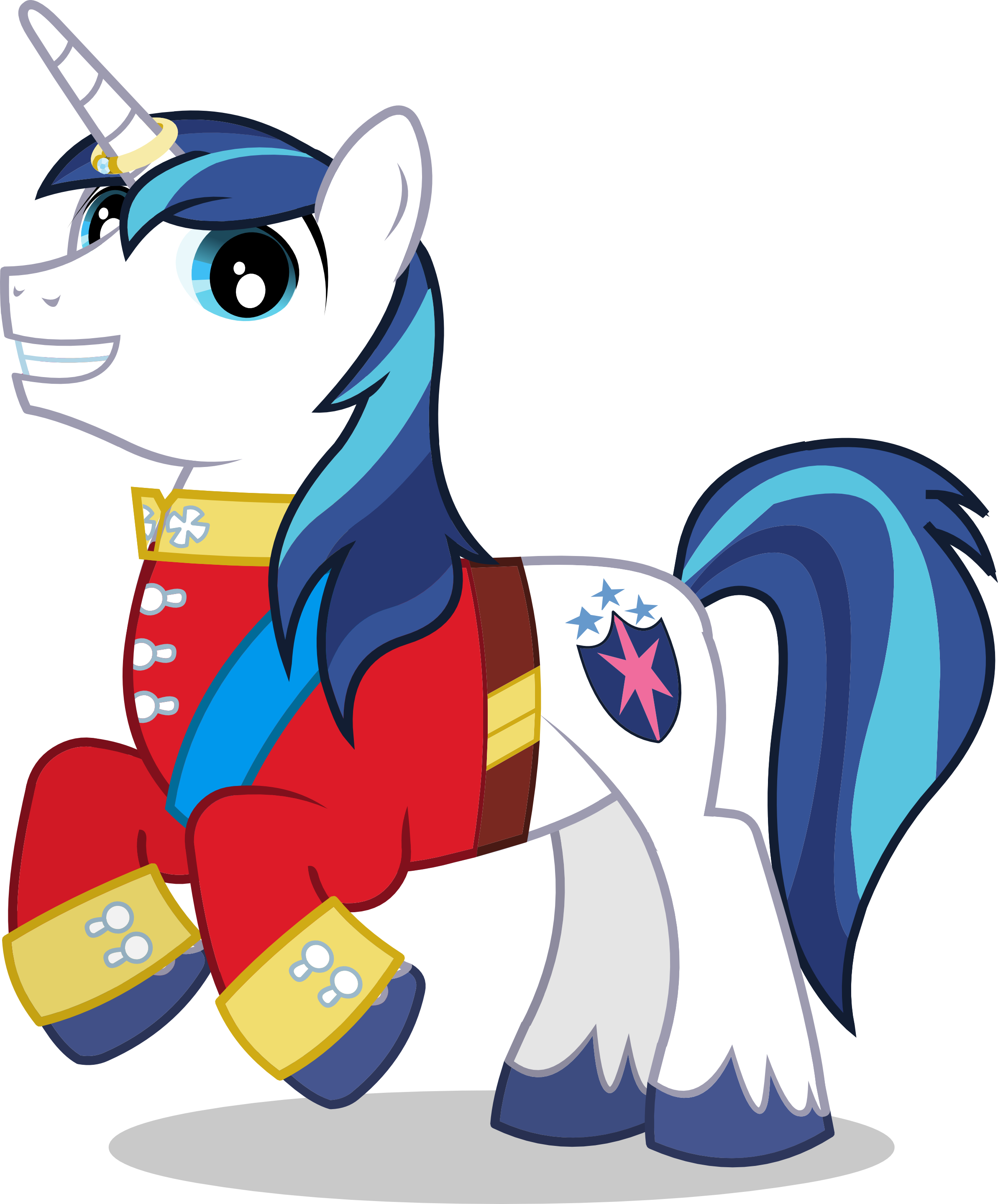 Castle Creator, Cute, Grin, Happy, Official, Safe, - My Little Pony Shining Armor (2386x2880), Png Download