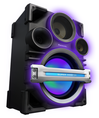 Bocinas De Dj Png - Panasonic Sc Max650 Audio System - 2300w Total (350x400), Png Download