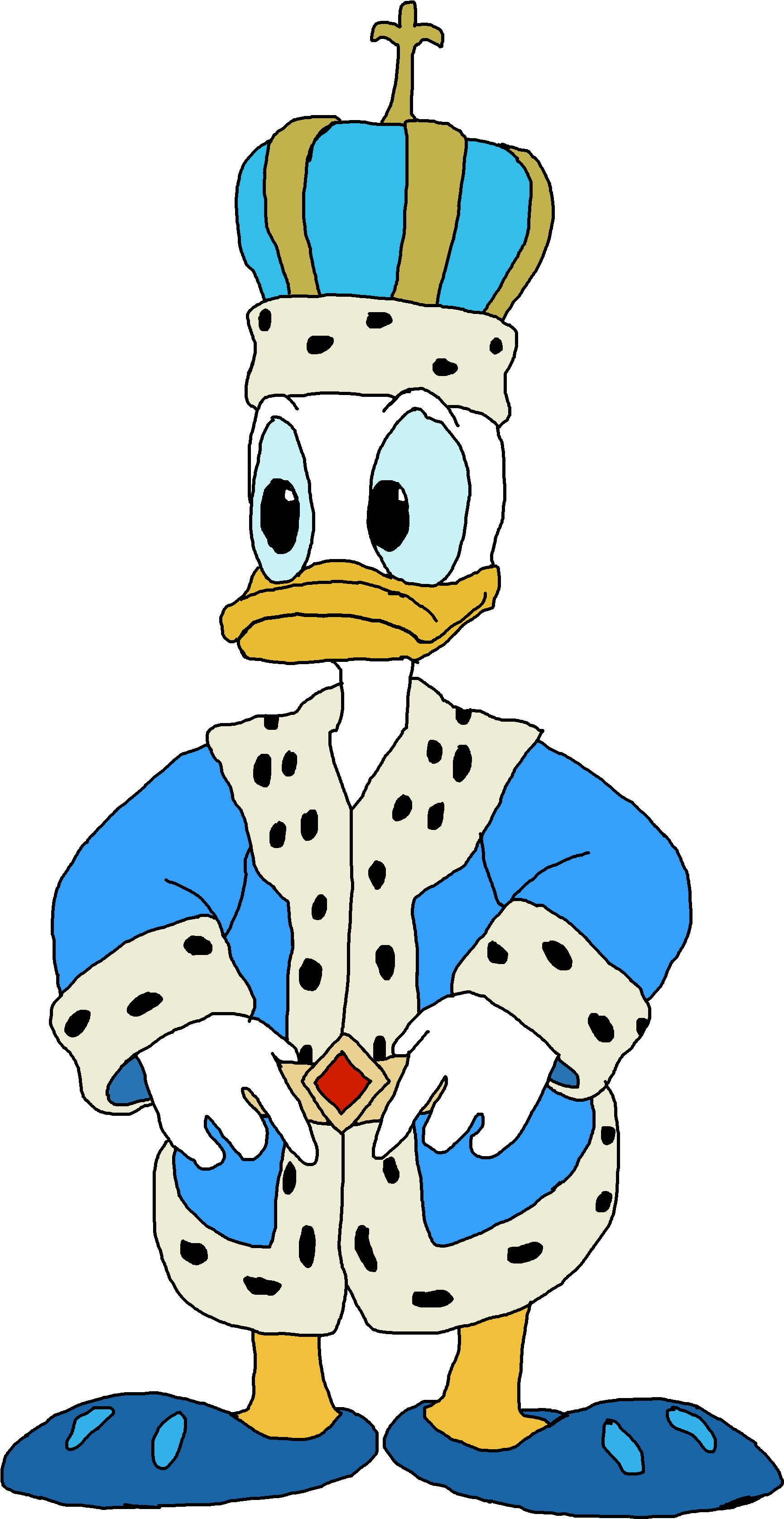 Donald Duck Images King Donald - Mickey Mouse Clubhouse (2019x3543), Png Download