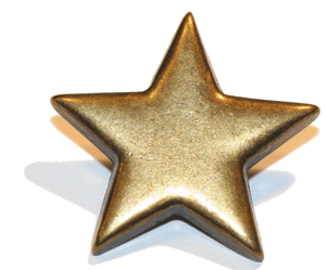 Star Rivet 2 Pcs - Stjerne (610x610), Png Download