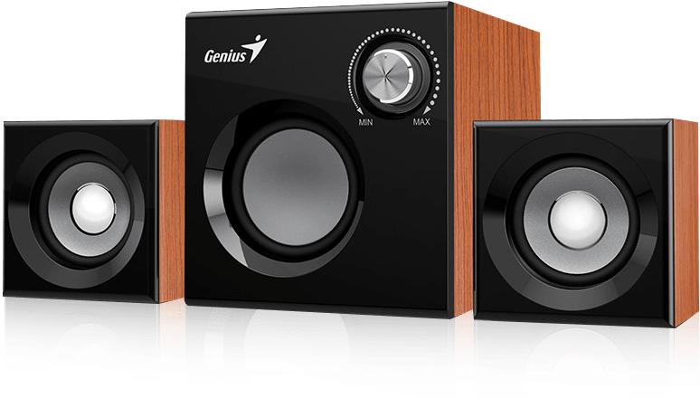 Card Image Cap Card Image Cap - Genius Sw-2.1 370 Wood Spk 8w (6w+1w X 2) (980x600), Png Download