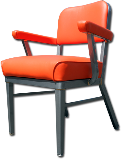 Orange Office Guest Chair - Mcdowell And Craig Chair (530x530), Png Download