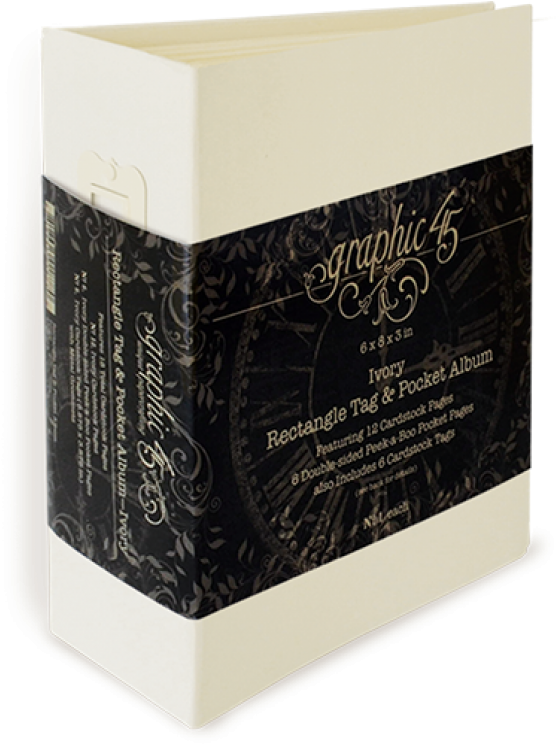 Rectangle Tag & Pocket Album Ivory - Graphic 45 Staples Tag & Pocket Album Rectangle-ivory (746x746), Png Download