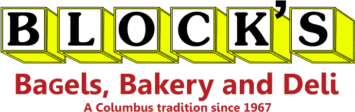 Block's Bagels, Bakery & Deli - Blocks Bagels Logo (741x238), Png Download