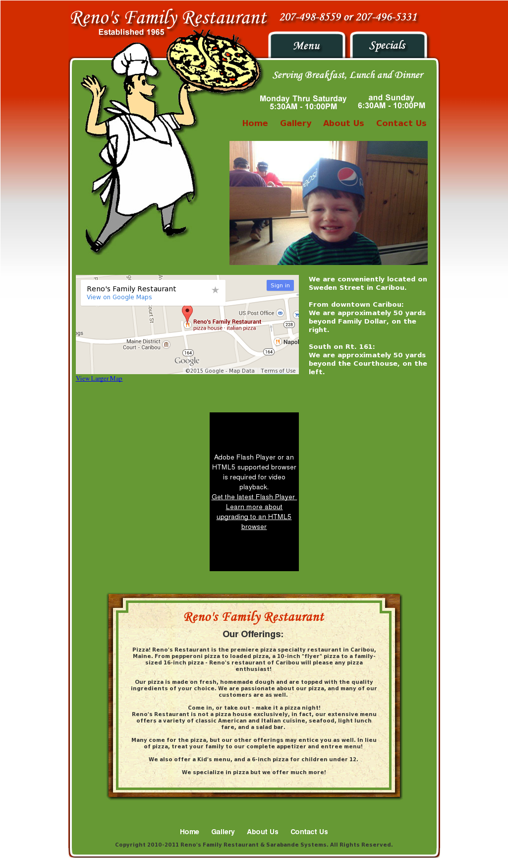 Reno's Family Restaurant & Sarabande Systems Competitors, - Flyer (1024x1736), Png Download