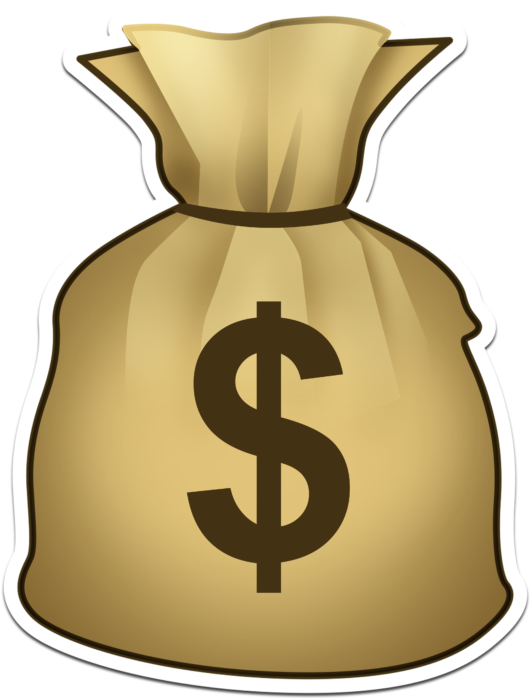 Money Bag Emoji Cutouts (560x714), Png Download