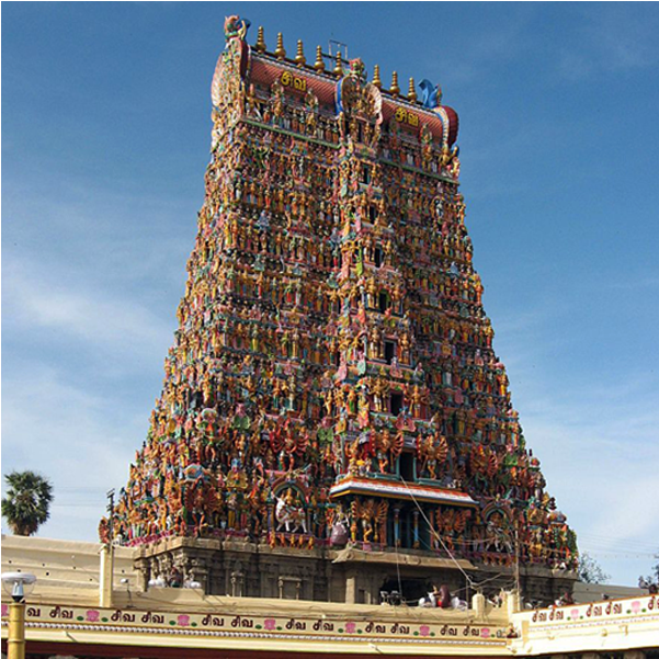 0comments - - Meenakshi Amman Temple (650x650), Png Download