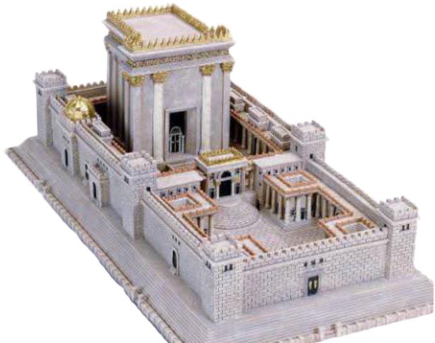 "building A People Of Power And Godly Character, Through - Ancient Temple Jerusalem (614x485), Png Download