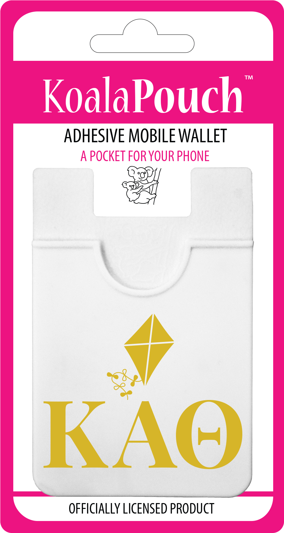 Kappa Alpha Theta<br> Koala Pouch<br>adhesive Wallet - Delta Delta Delta Koala Pouch: Adhesive Wallet (1200x1800), Png Download