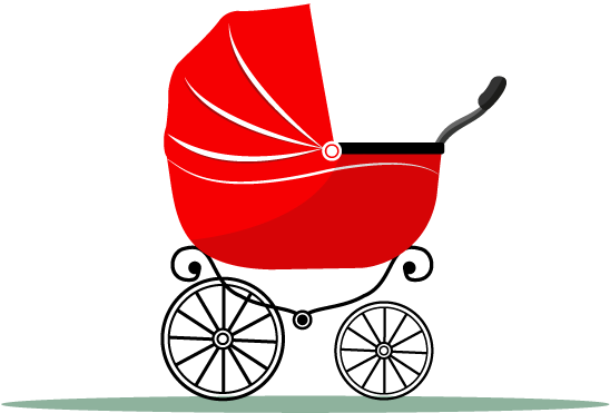 Jpg Free Stock Transport Infant Child Mother Transprent - Png Red Baby Carriage (800x800), Png Download