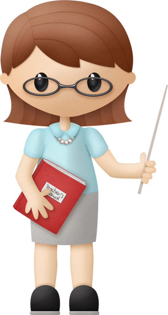 Clipart Teacher Person - School Teacher Teacher Clipart (547x1024), Png Download