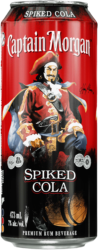Captain Morgan Spiked Cola - Captain Morgan Spiked Root Beer (404x1024), Png Download