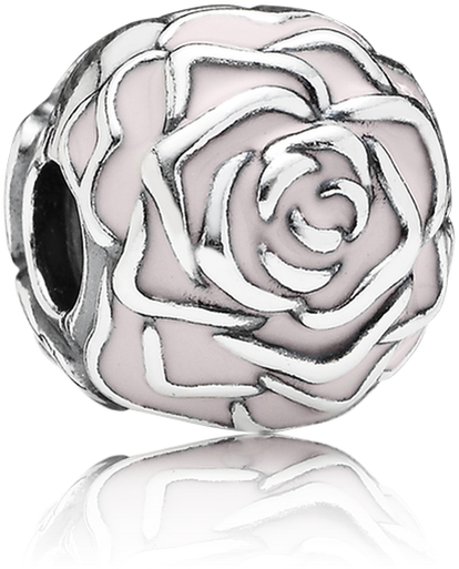 Banner Royalty Free 40 Clip Silver - Pandora Rose Garden Clip (1000x1000), Png Download