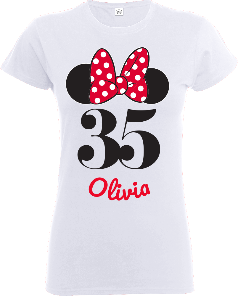 Click On The Image Below To Get Zoomed View Of The - Minnie Mouse Logo Shirt (804x1000), Png Download