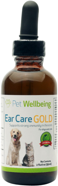 Ear Care Gold Dog Ear Infections - Pet Wellbeing - Ear Care Gold For Cats - Natural Immune (400x600), Png Download