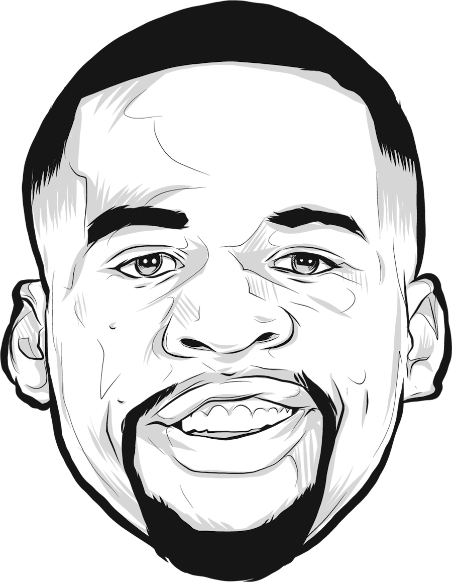 Portrait Of Draymond Green By Rob Zilla - Draymond Green Cartoon Face (900x1158), Png Download
