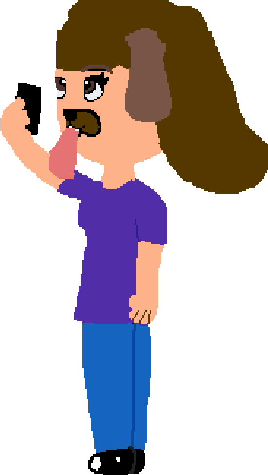 Draw A Girl With Dog Ears Request - Drawing (1200x1200), Png Download