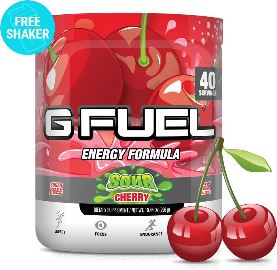 G-fuel Energy Powder By Gamma Enterprises - Gfuel Sour Cherry Tub (1024x1024), Png Download
