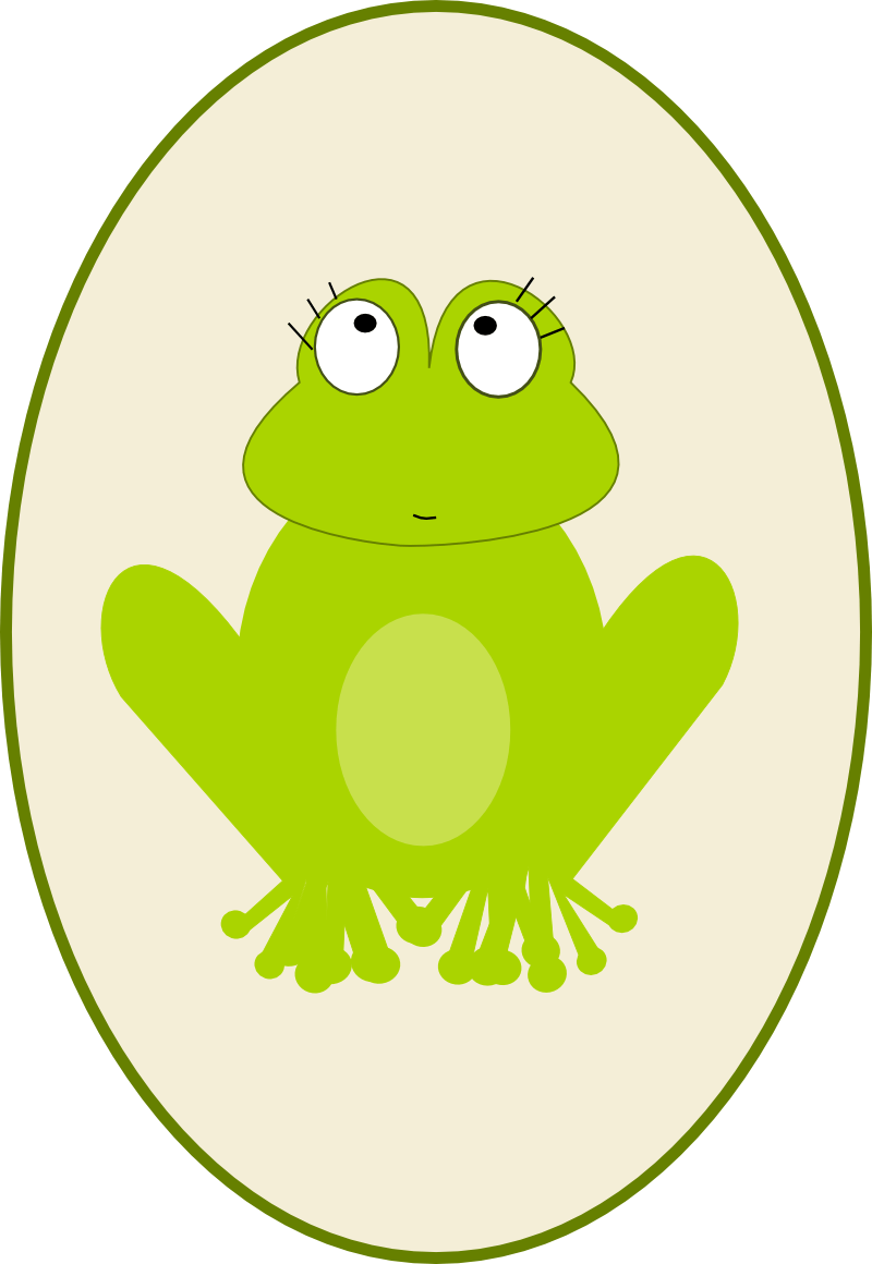 Frog Border Clipart - Clip Art (800x1160), Png Download