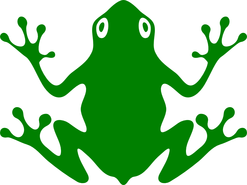 Frog Clipart Easy - Frog Vector (826x620), Png Download