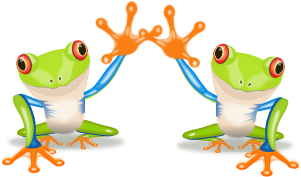 Two Frogs Svg Clip Arts 600 X 354 Px (600x354), Png Download