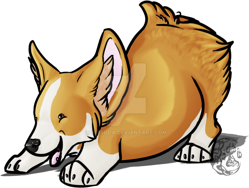 Pembroke Welsh Corgi Clipart At Getdrawings - Chibi Corgi (1024x749), Png Download