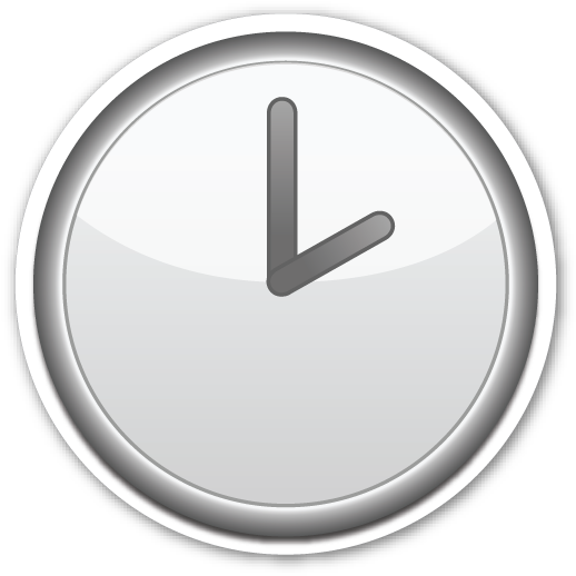 Clock Face Two O'clock Four O Clock, Emoji Stickers, - Emoji Clock (528x528), Png Download