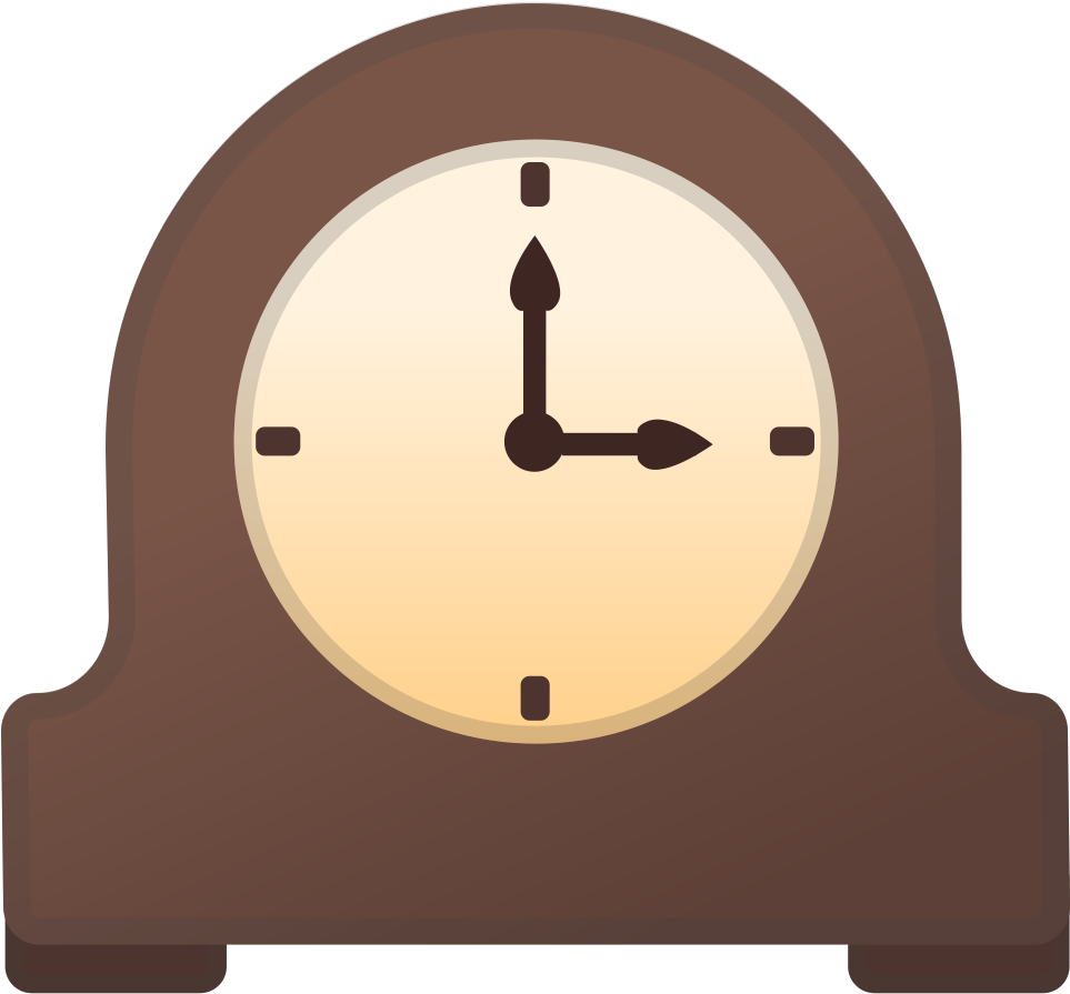 Download Svg Download Png - Mantel Clock (1024x1024), Png Download