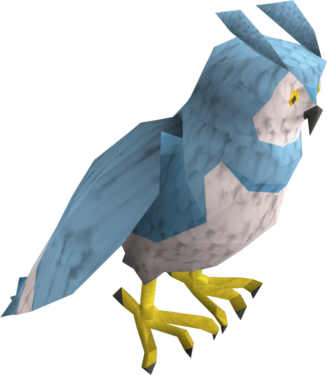 Pets Clipart Blue Bird - Runescape Owl (652x748), Png Download