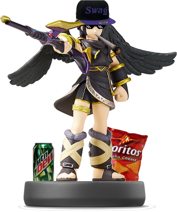 Dank Pit Amiibo - Dark Pit Amiibo - Japan Import (super Smash Bros Series) (700x812), Png Download