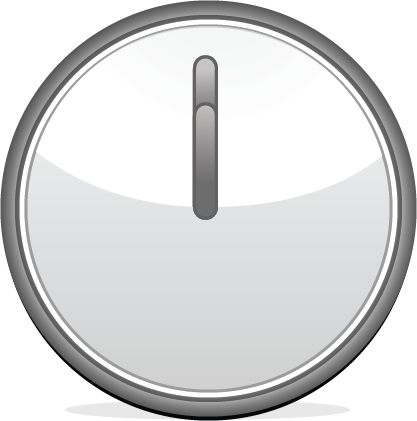 Clock Face Twelve O'clock - Clock (417x421), Png Download