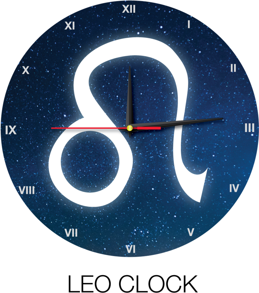 Leo-clock (1000x1065), Png Download