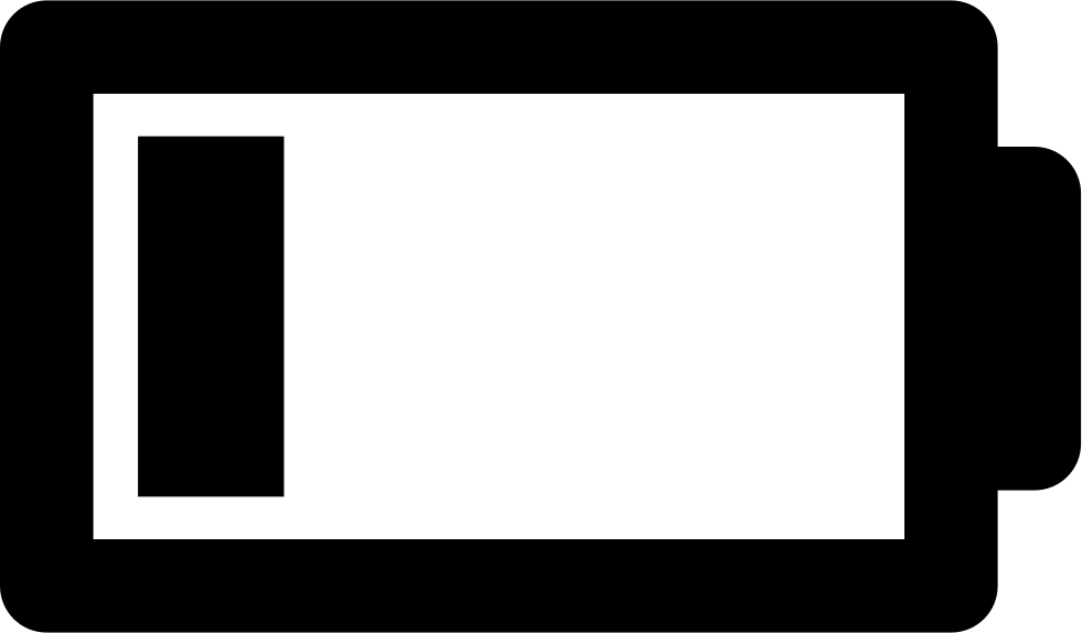 Low Battery - (981x574), Png Download