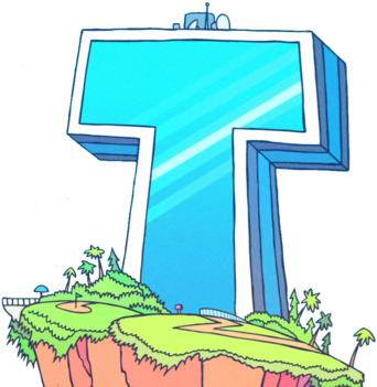 Titans Tower - Teen Titans Go Building (350x350), Png Download