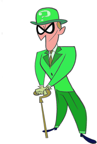 Ttg Riddler By Whitej2-dahyk0e - Teen Titans Go Riddler (402x479), Png Download