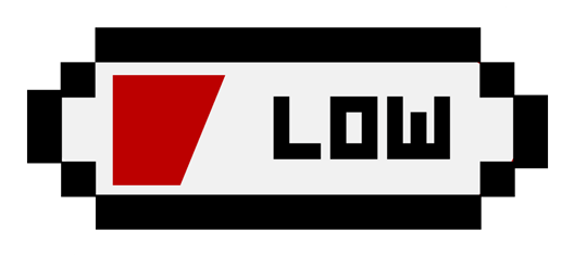 Low Battery Pixel Art Sticker - 8 Bit Spider (528x528), Png Download