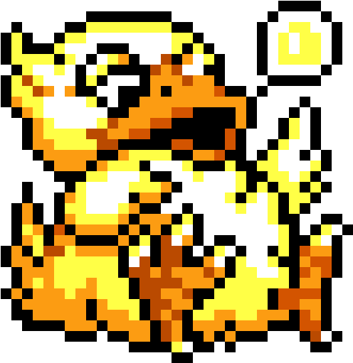 Hehe Xd - Fat Chocobo Sprite (525x510), Png Download