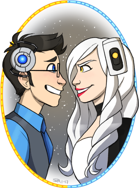 Fanart For @geekenders Reboot Of Portal - Portal 2 Art (500x677), Png Download