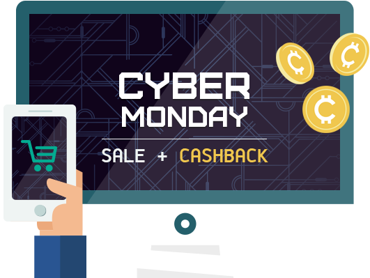 Cyber Monday Cashback Shopbuddies - Graphic Design (531x399), Png Download