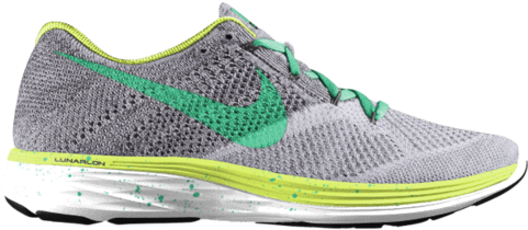 Nike Flyknit Lunar 3 Id - Running Shoe (480x480), Png Download