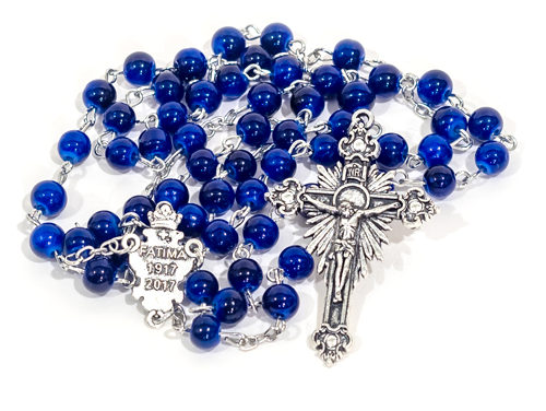 Free Fatima Centennial Rosary Beads - America Needs Fatima Rosary (500x376), Png Download