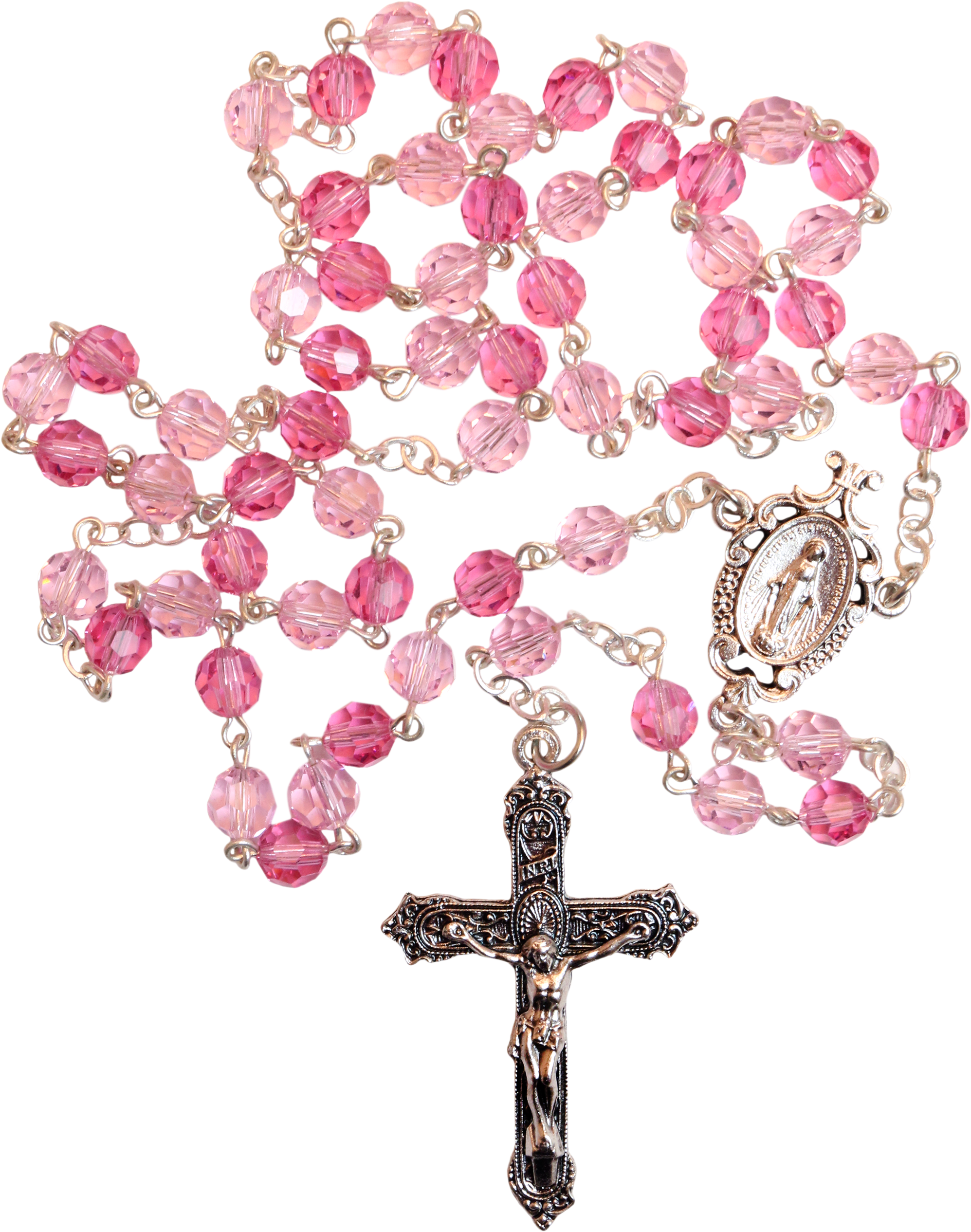 Item - Pink Rosary Beads Png (2069x2608), Png Download