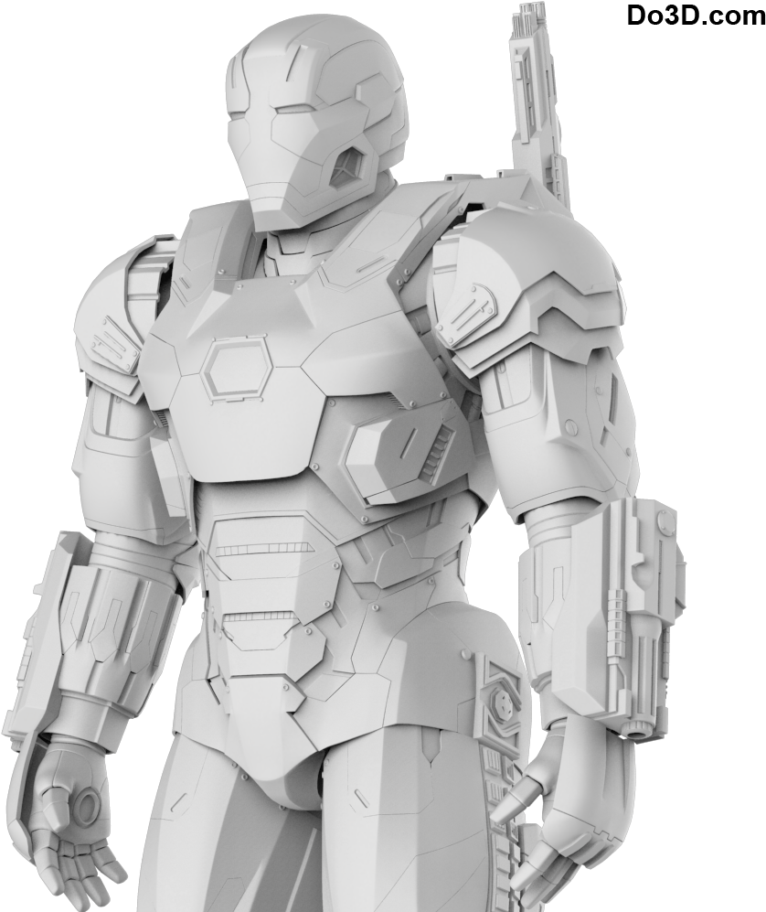 War Machine Mark 3 From Civil War - Pepakura Iron Man War Machine (1000x1000), Png Download