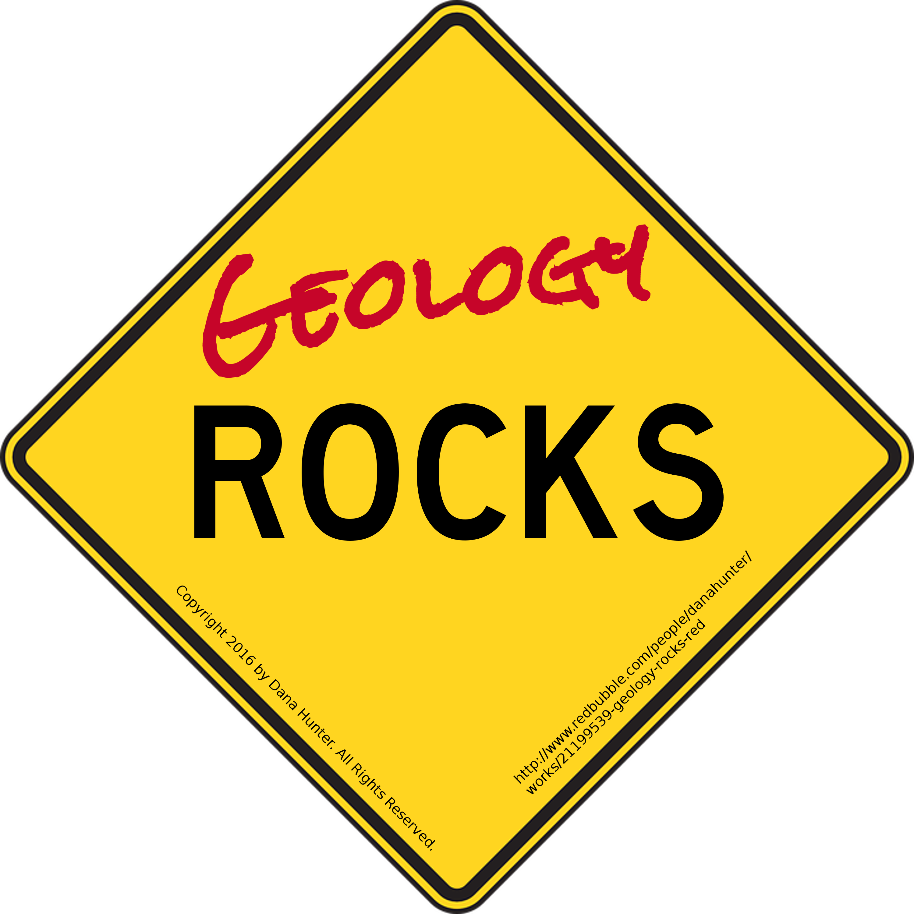 Cyber Monday Discounts Get Gneiss Schist For Cheap - Falling Rocks Road Sign (3000x3000), Png Download