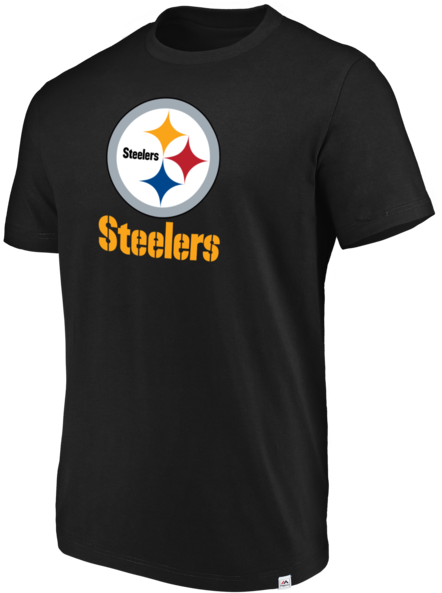 Pittsburgh Steelers Majestic Men's Black Flex Logo - Pittsburgh Steelers (600x600), Png Download