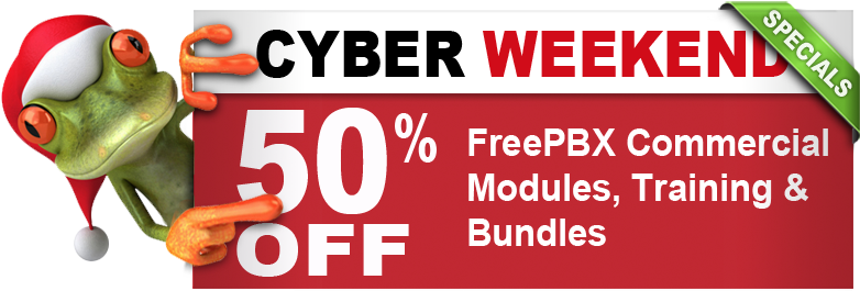 Cyber Weekend Online Deals - Freepbx (954x302), Png Download