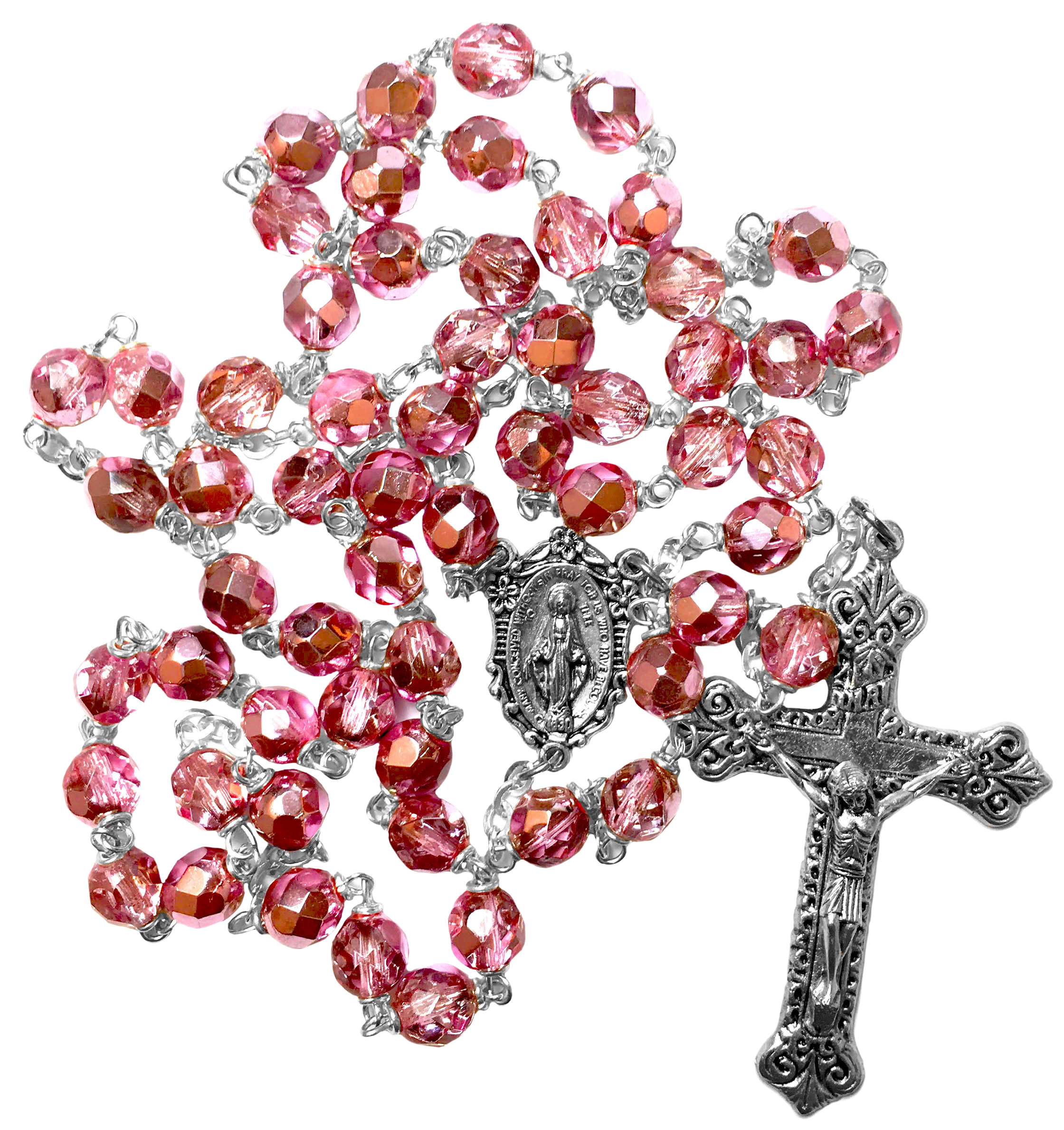 Item - Rosario Rosa Png (2289x2429), Png Download