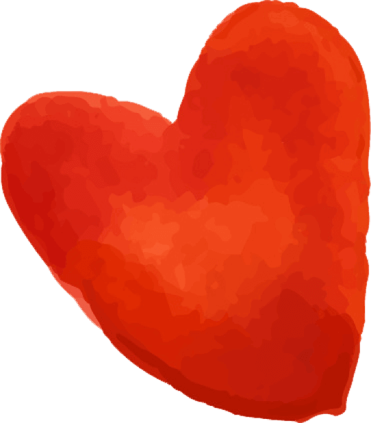 Beautiful Watercolor Heart Stickers Messages Sticker-8 - Watercolor Painting (542x618), Png Download