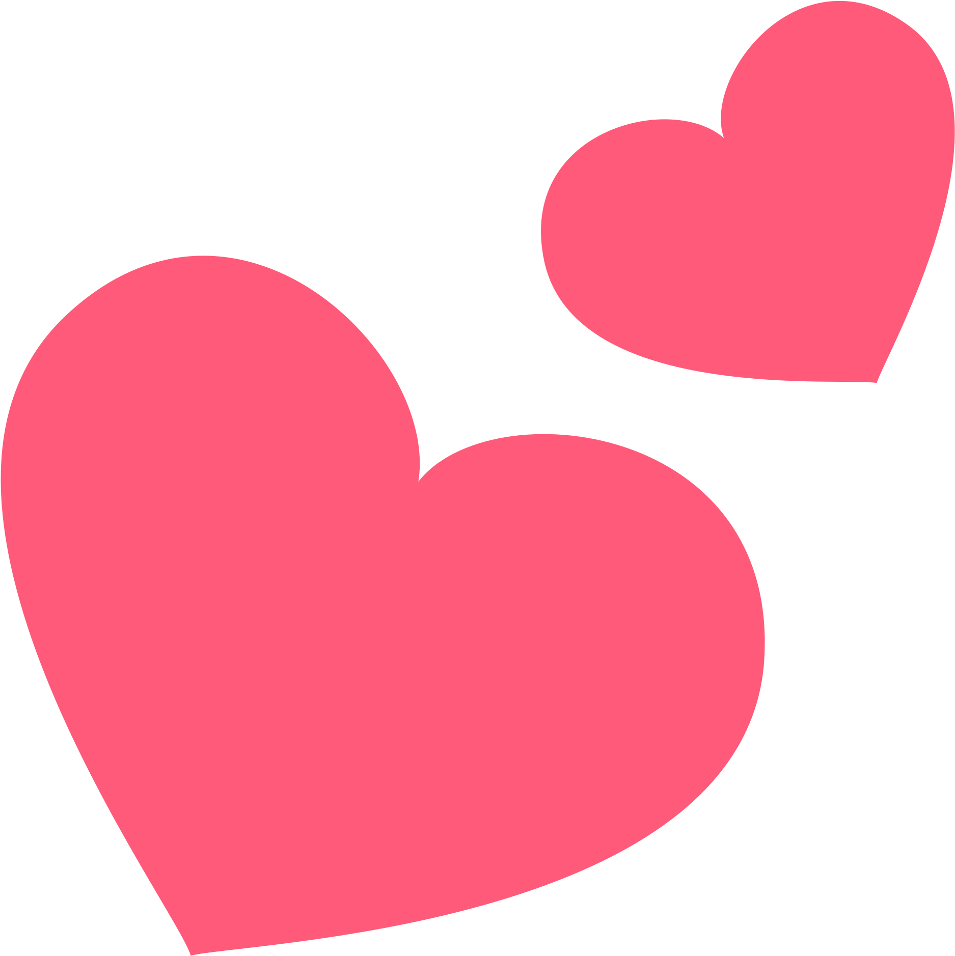 Pink Emoji Hearts Png » Path Decorations Pictures - Two Hearts Emoji Png (2000x2000), Png Download